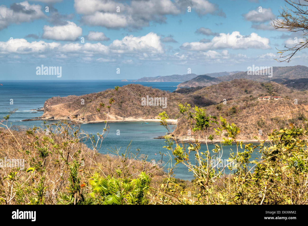 Blick über die Bucht von San Juan del Sur, Nicaragua Stockfoto