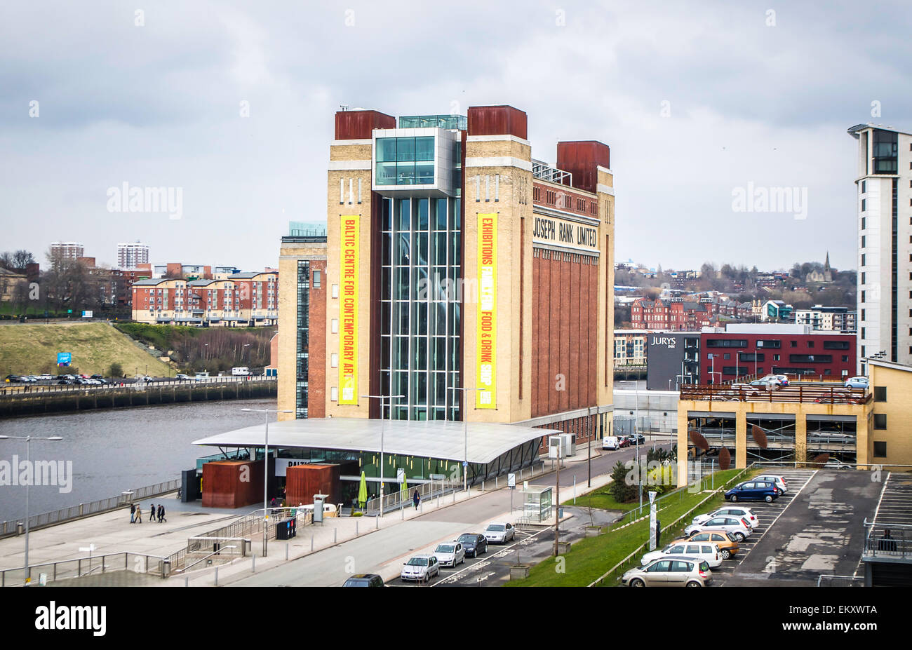 Untergebracht in der ehemaligen baltischen Mühlengebäude, die Ostsee-Zentrum für zeitgenössische Kunst in Newcastle Upon Tyne, England. Stockfoto