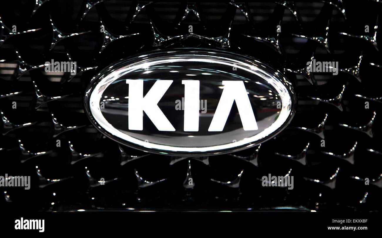 Detail der Kia Auto in Belgrad, Serbien. Stockfoto