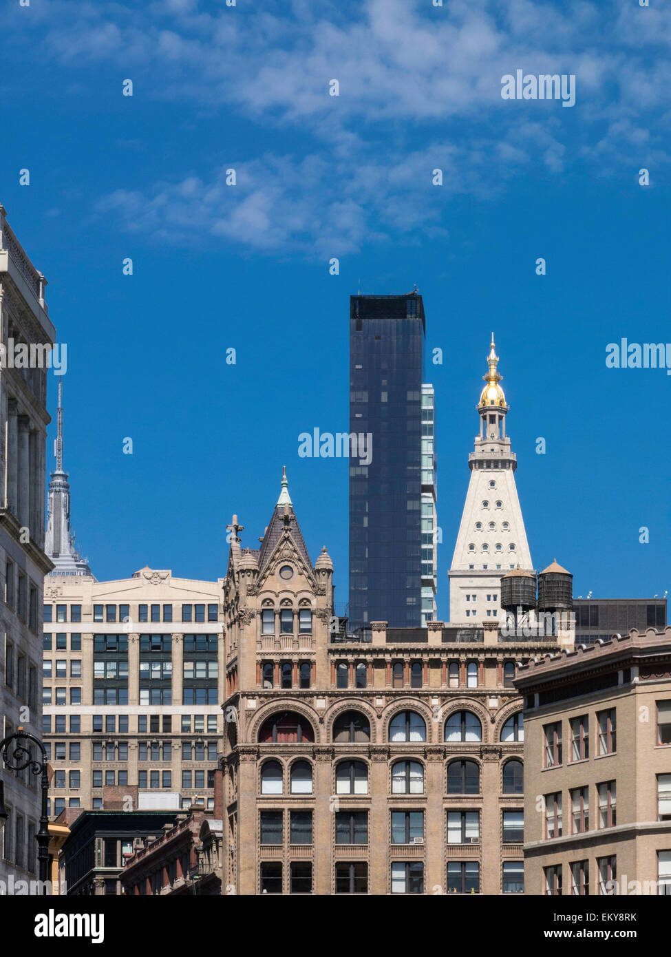 Skyline von Midtown mit Met Life Tower, 1 Madison Avenue, New York, USA Stockfoto
