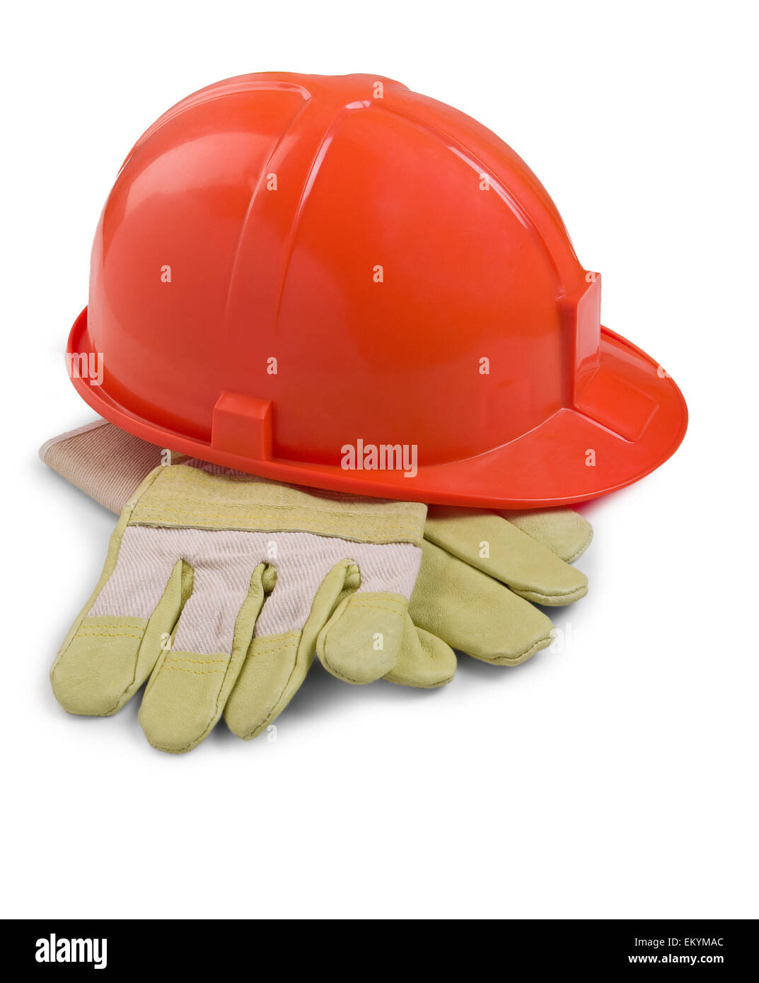 Handschuhe und Helm Stockfoto
