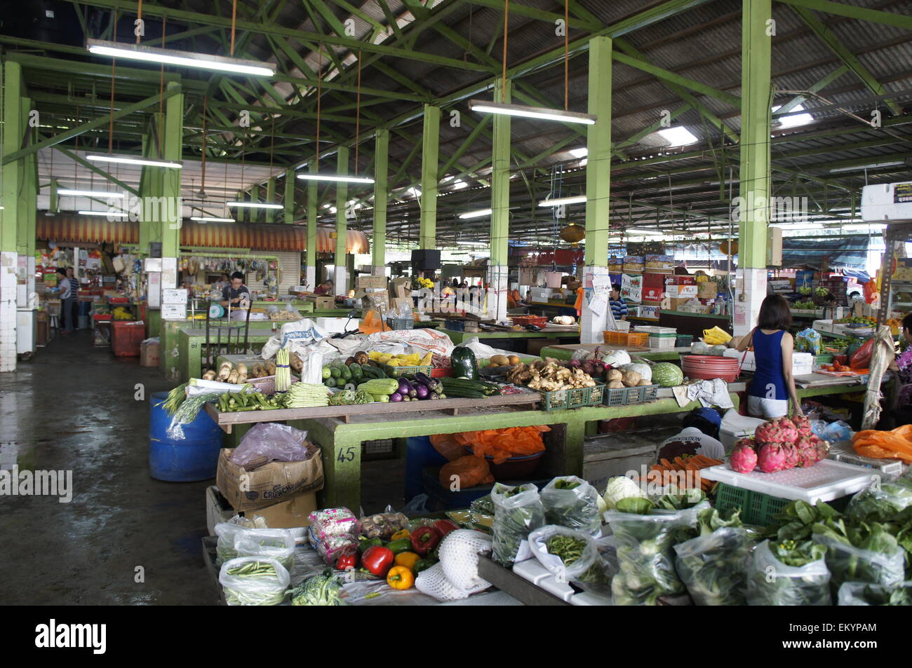 Bukit Bintang nass Markt, Kuala Lumpur, Malaysia Stockfoto