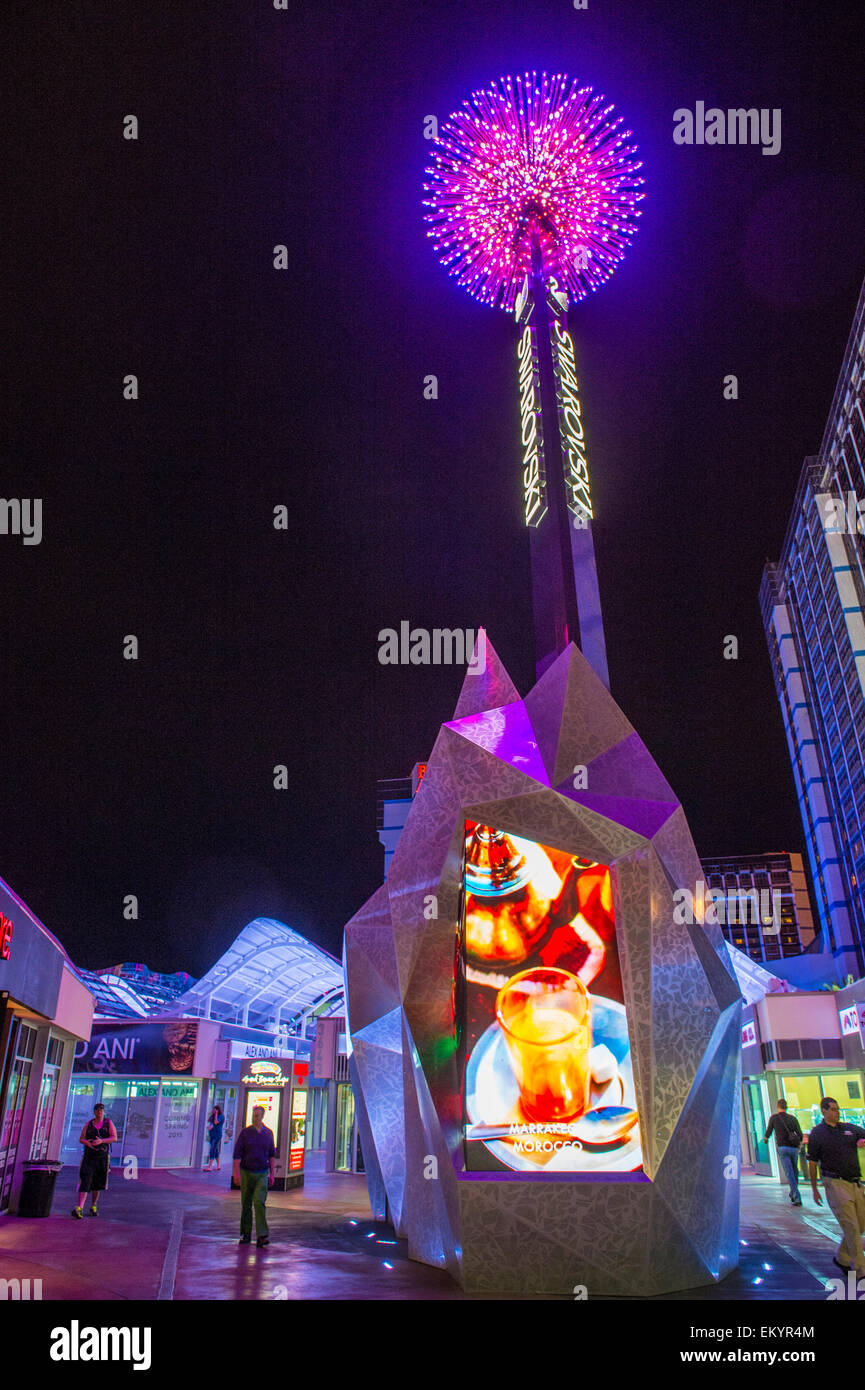 Der Swarovski Shop in Las Vegas Stockfoto
