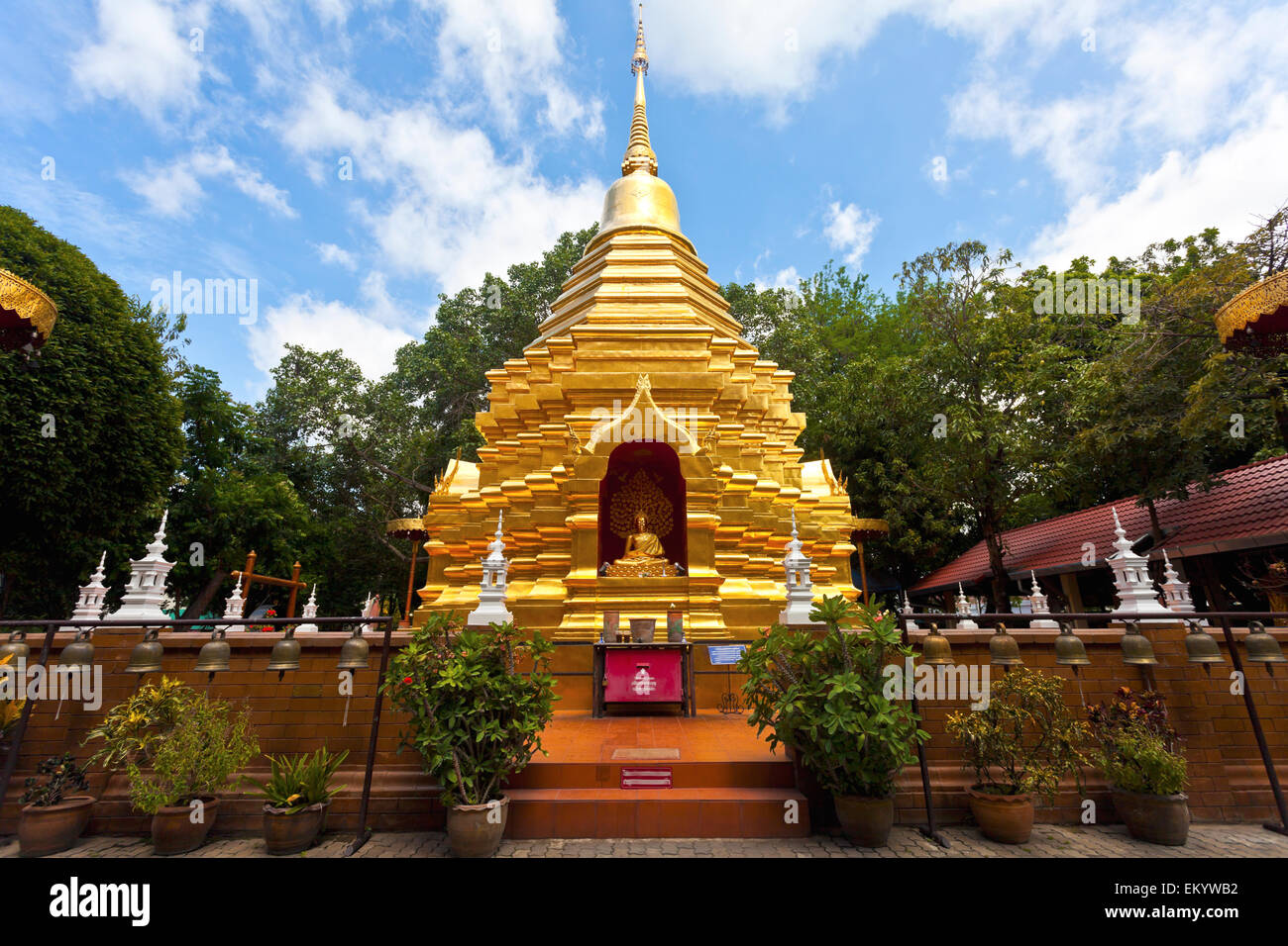 Wat Phan auf Tempel in Chiang Mai, Thailand. Stockfoto