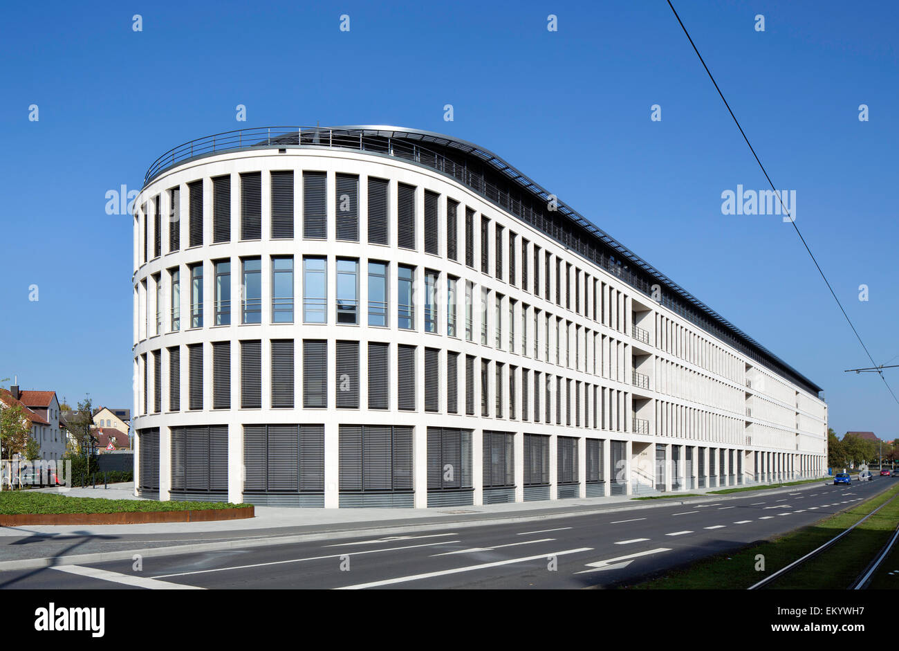 Kontorhaus Braunschweig, Bürogebäude von der Frankfurter Straße, Braunschweig, Niedersachsen, Deutschland Stockfoto