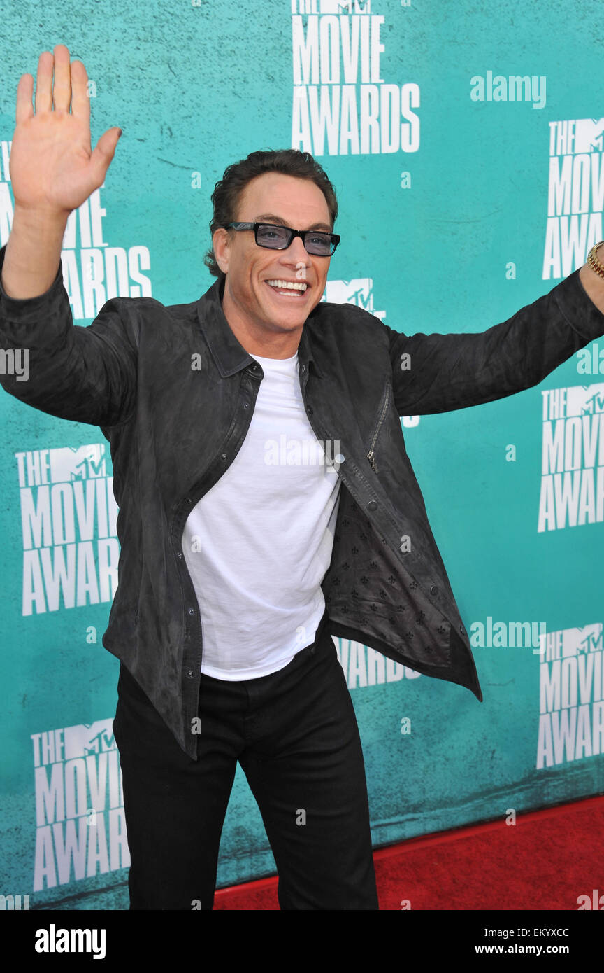 LOS ANGELES, CA - 4. Juni 2012: Jean-Claude Van Damme auf 2012 MTV Movie Awards in den Universal Studios, Hollywood. 4. Juni 2012 Los Angeles, CA Stockfoto