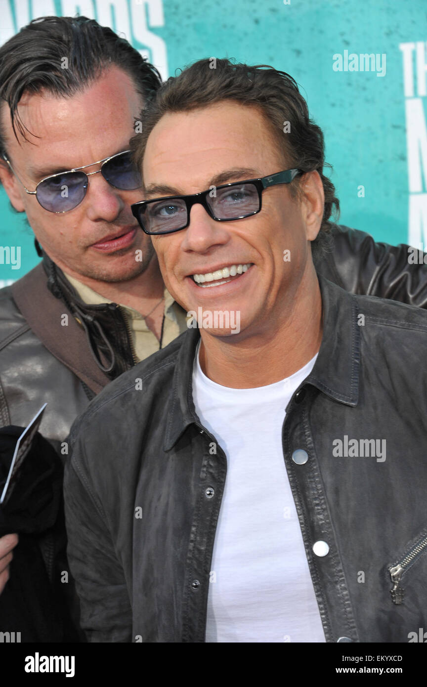 LOS ANGELES, CA - 4. Juni 2012: Jean-Claude Van Damme auf 2012 MTV Movie Awards in den Universal Studios, Hollywood. 4. Juni 2012 Los Angeles, CA Stockfoto