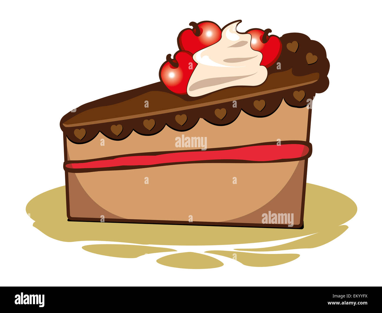 Kirsch Kuchen Stockfoto