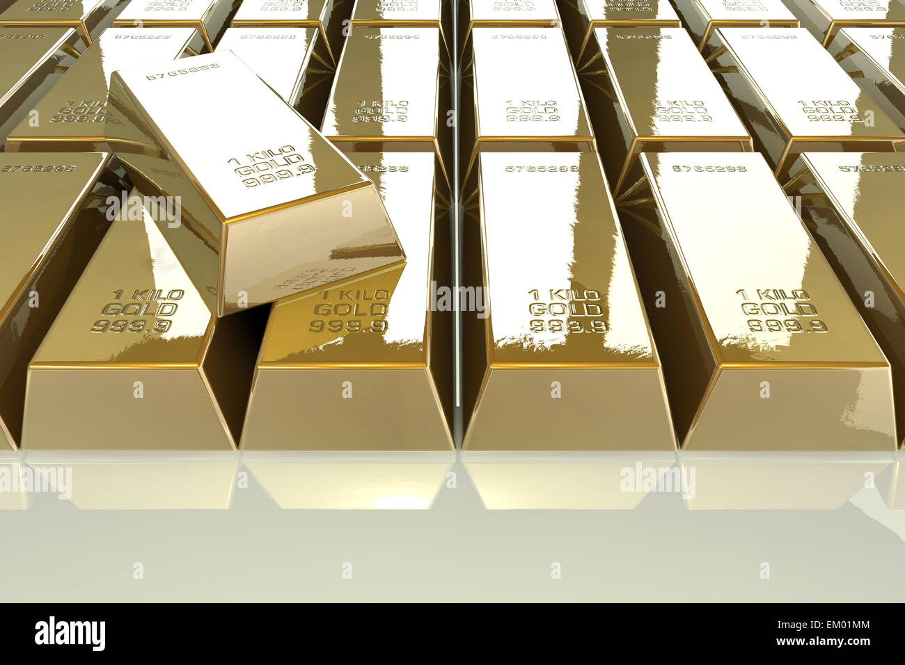Goldene Balken Stockfoto