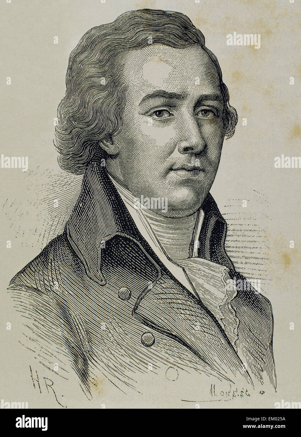 William Pitt der Jüngere (1759–1806). Britischer Politiker und Staatsmann. Gravur. Hochformat. Stockfoto