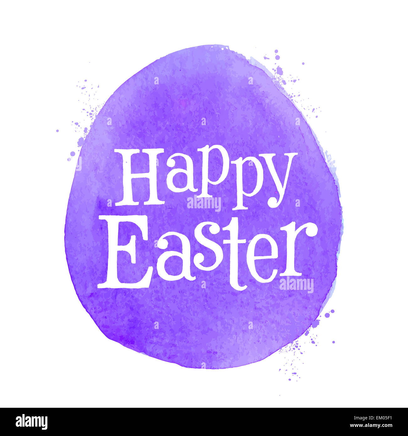 Happy Easter Vektor Logo Design-Vorlage. Ei oder Urlaub-Symbol. Stockfoto