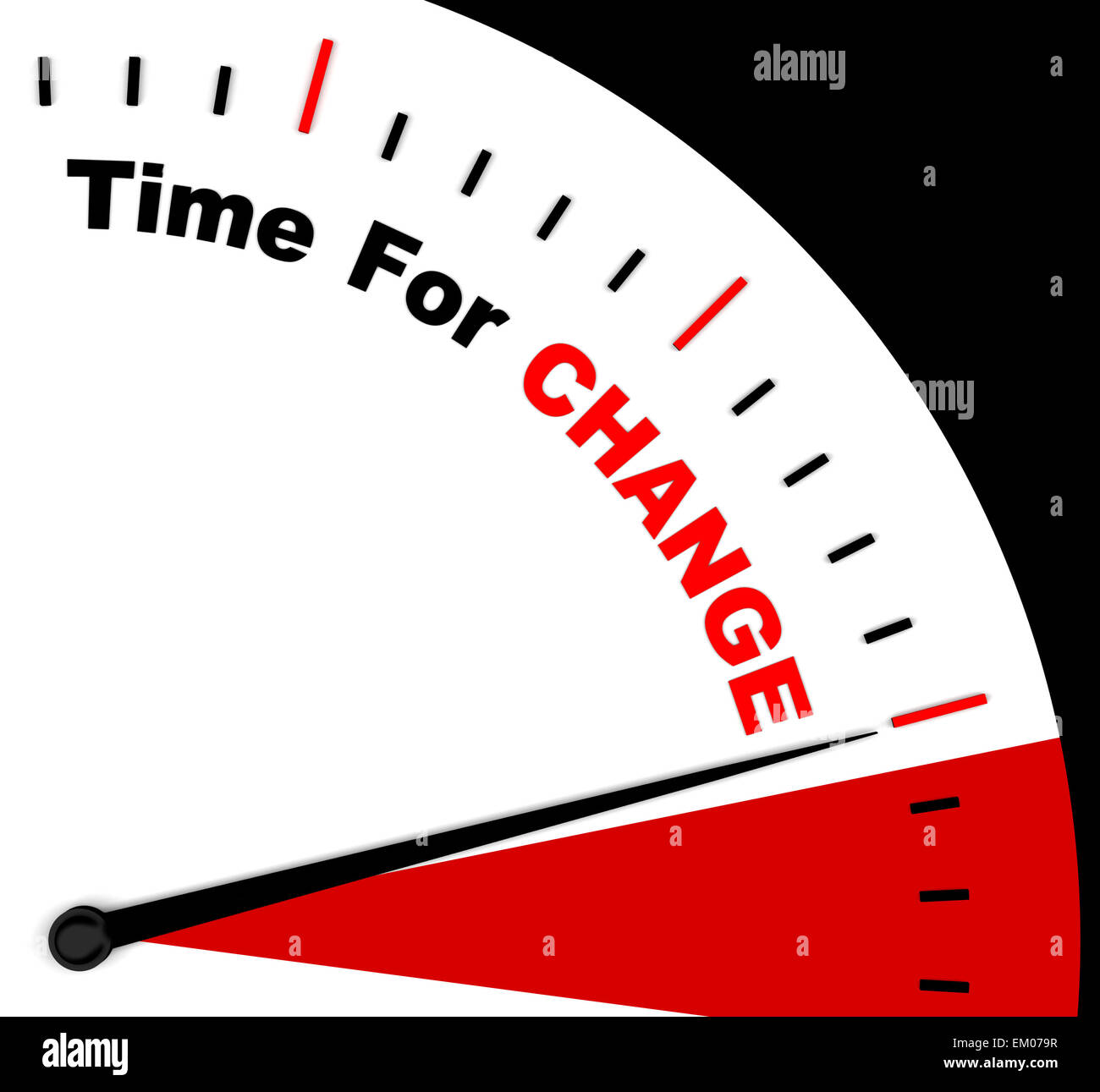 Zeit für Veränderung vertreten andere Strategie oder unterschiedliche Stockfoto