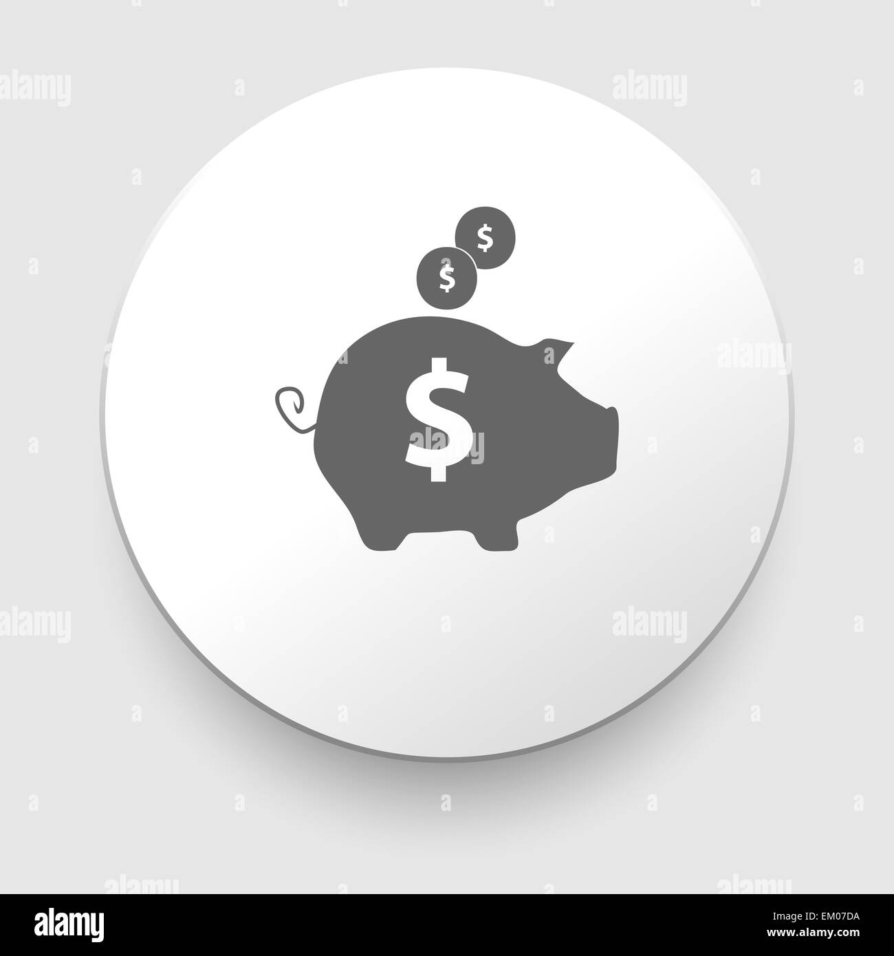 sparen Sie Geld-Vektor-illustration Stockfoto