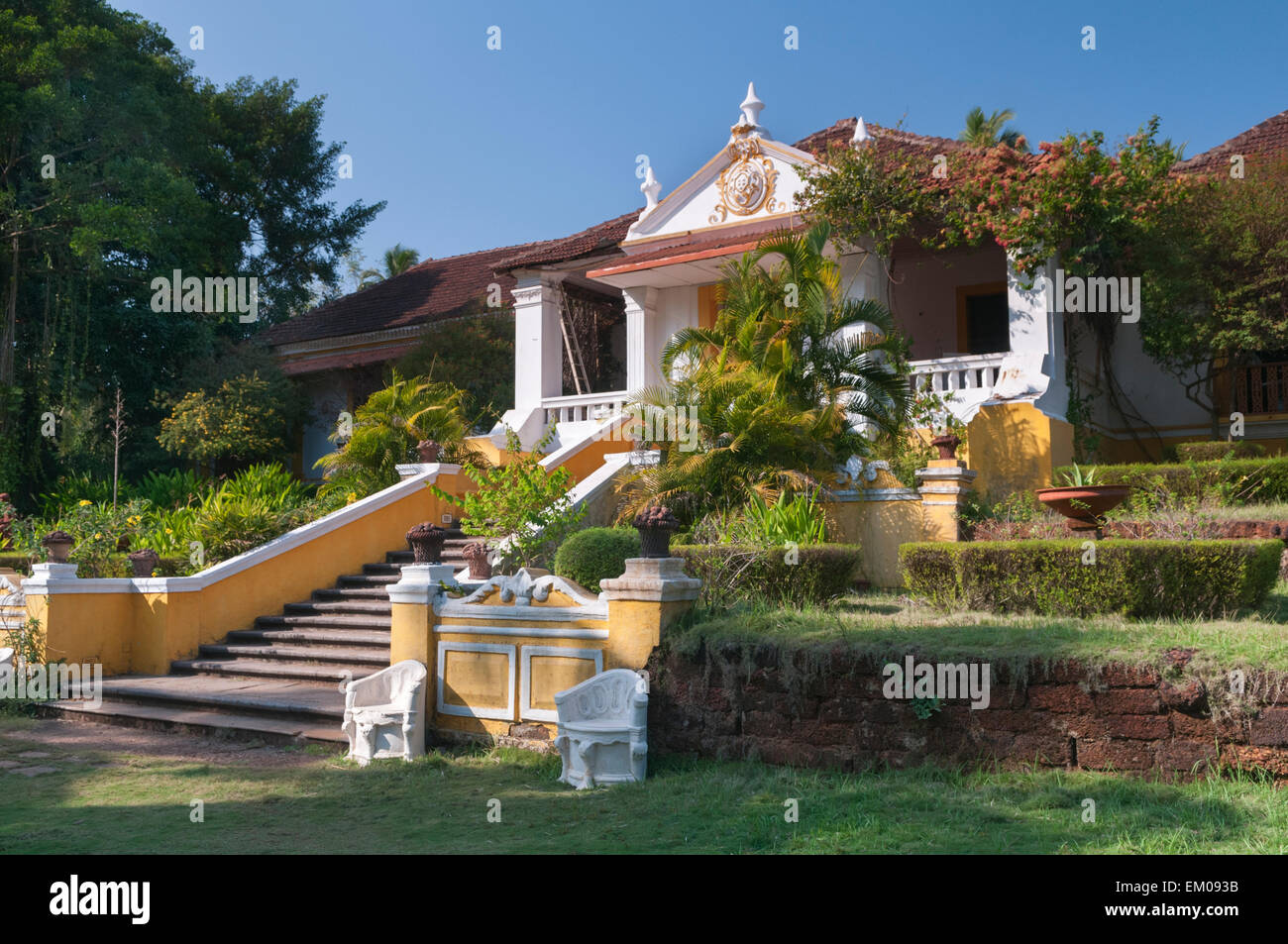 Palacio Deao portugiesische Herrenhaus Quepem Goa Indien Stockfoto