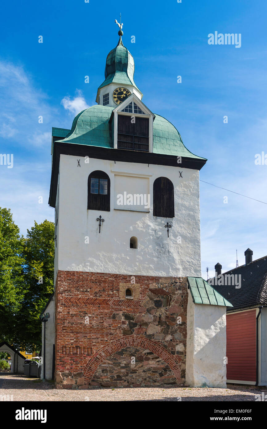 Bell Turm der Kathedrale von Porvoo Stockfoto