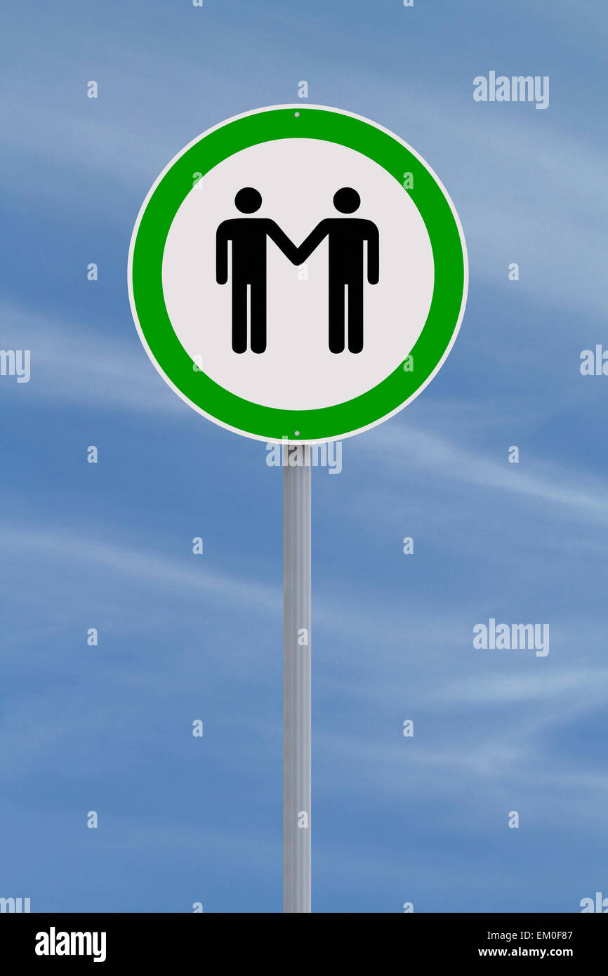 Homo-Ehe erlaubt Stockfoto