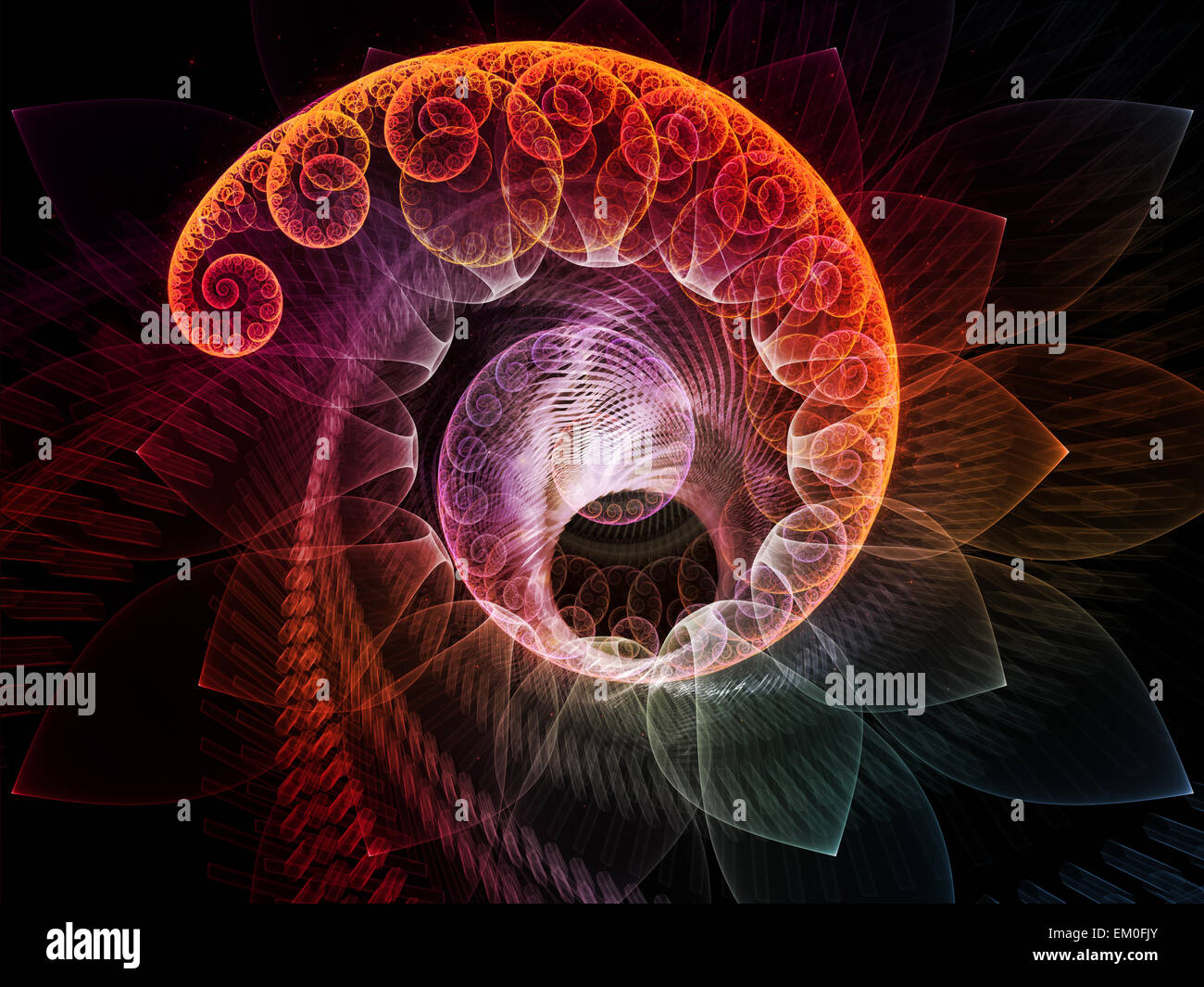 Spiral-Design Stockfoto