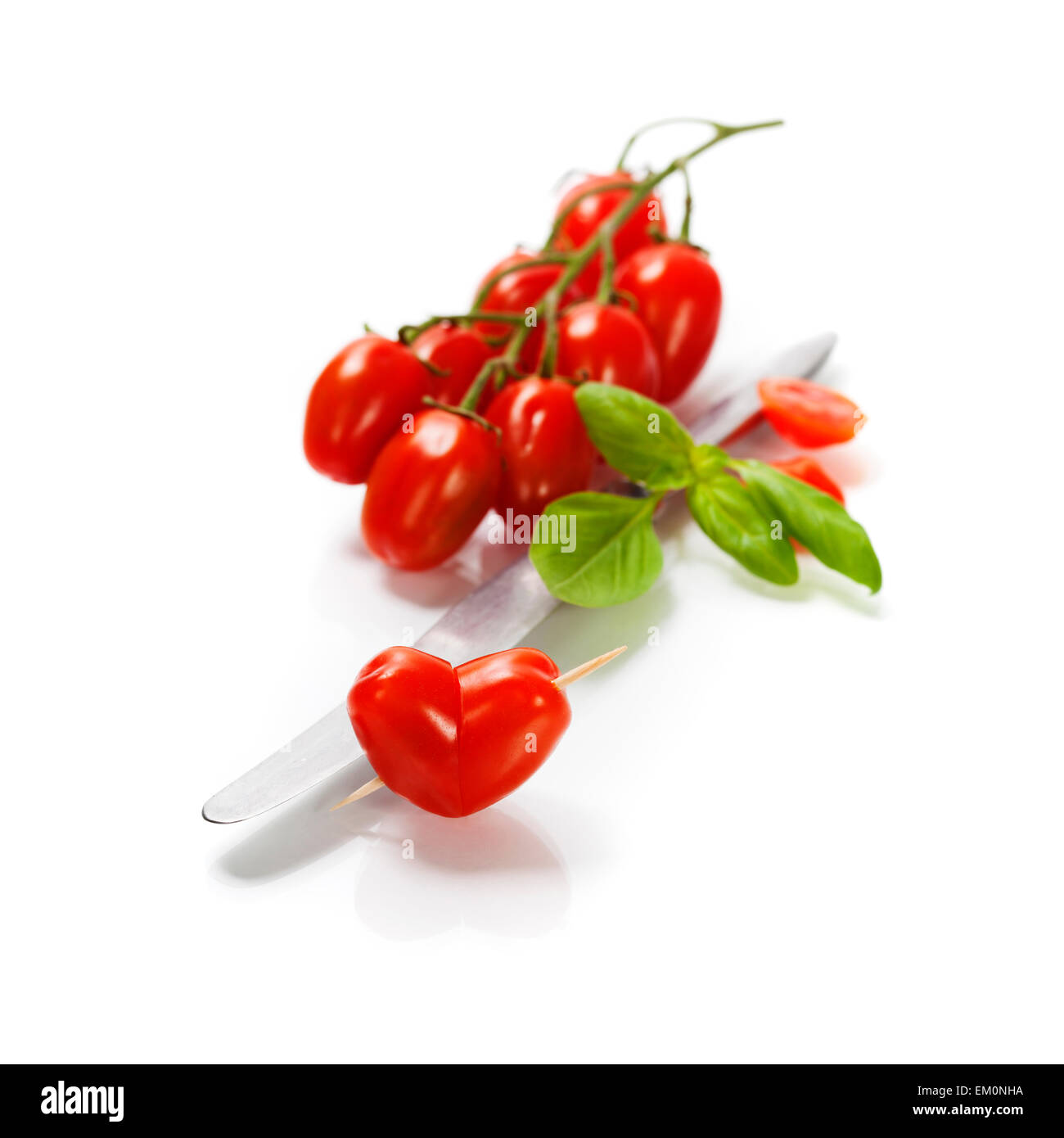 Tomaten-Herz Stockfoto