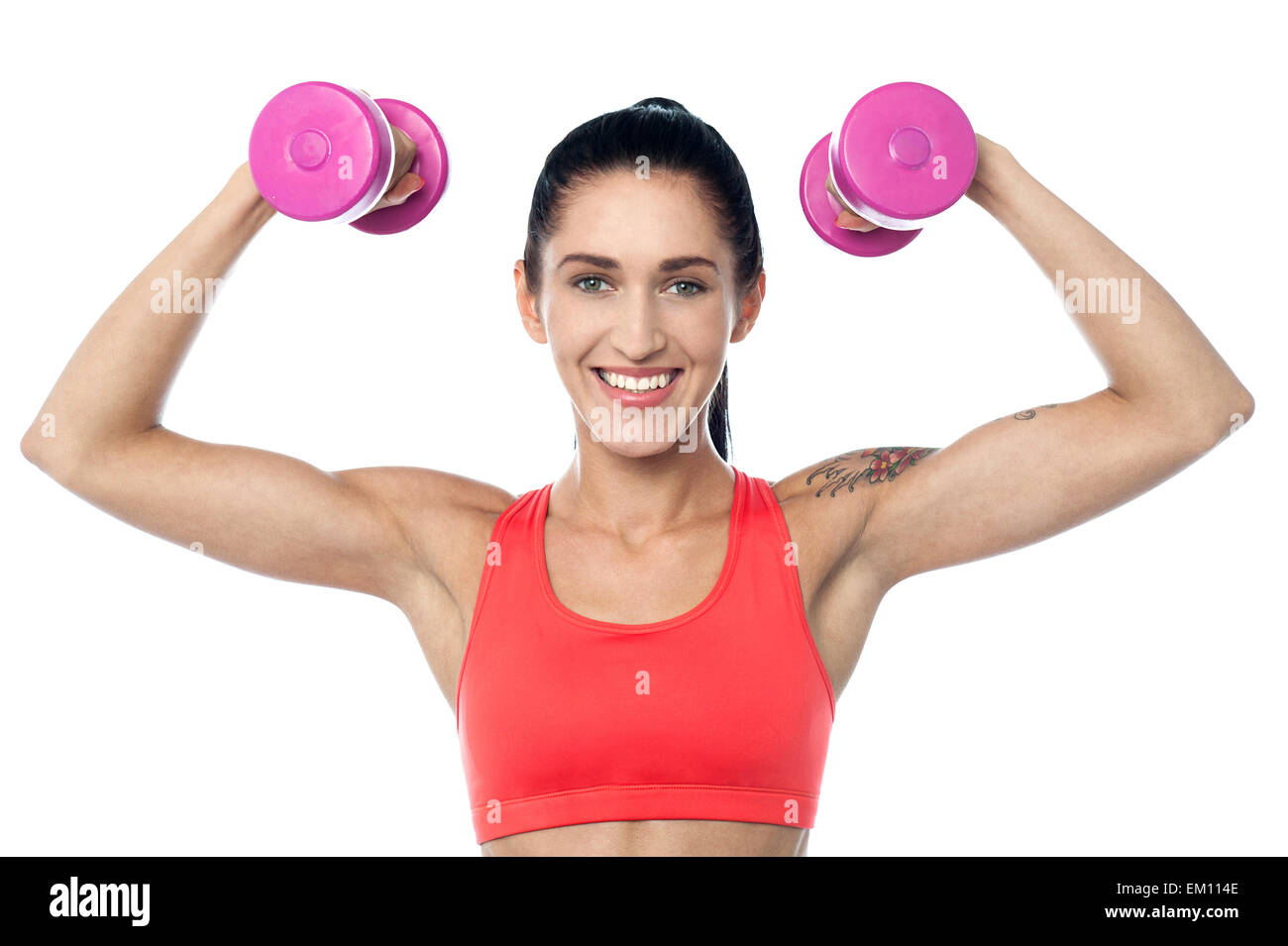 Frauen Fitness-Trainer trainieren Stockfoto