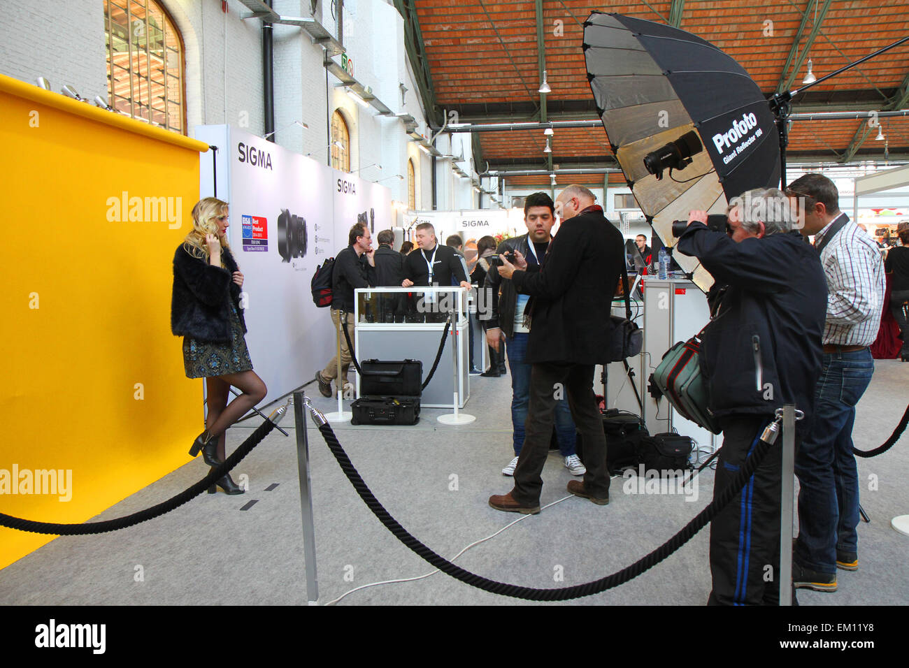 Studio bei Imaging Tage 2015 auf Tour & Taxi in Brüssel Stockfoto