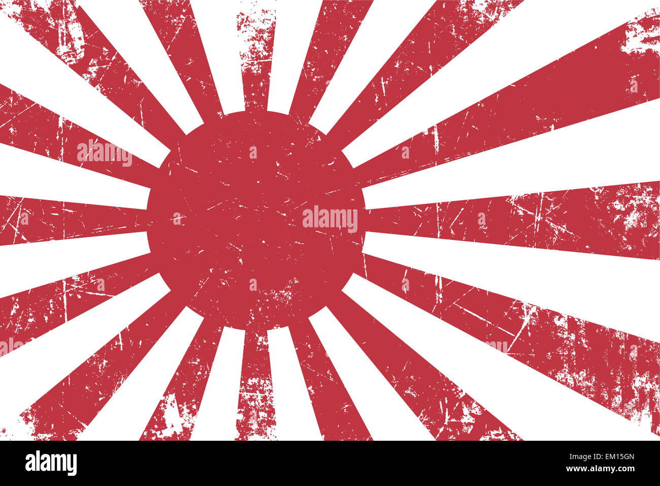 Der japanischen kaiserlichen Marine Ensign Wohnung Textur Stockfoto