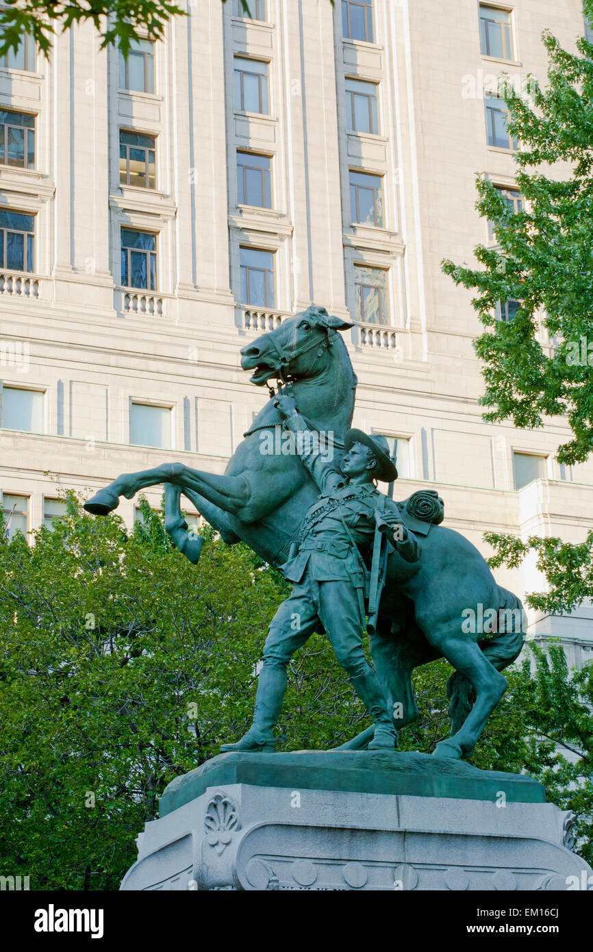 Boer Kriegerdenkmal In Dorchester Square; Montreal Quebec Kanada Stockfoto