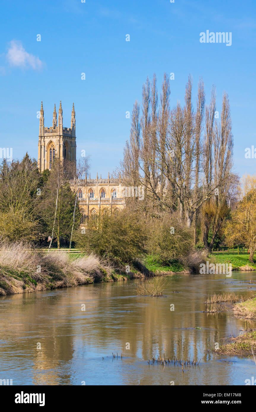 St. Peter Ad Vincula Kirche von Fluß Avon Hampton Lucy Warwickshire England UK GB Europa EU Stockfoto
