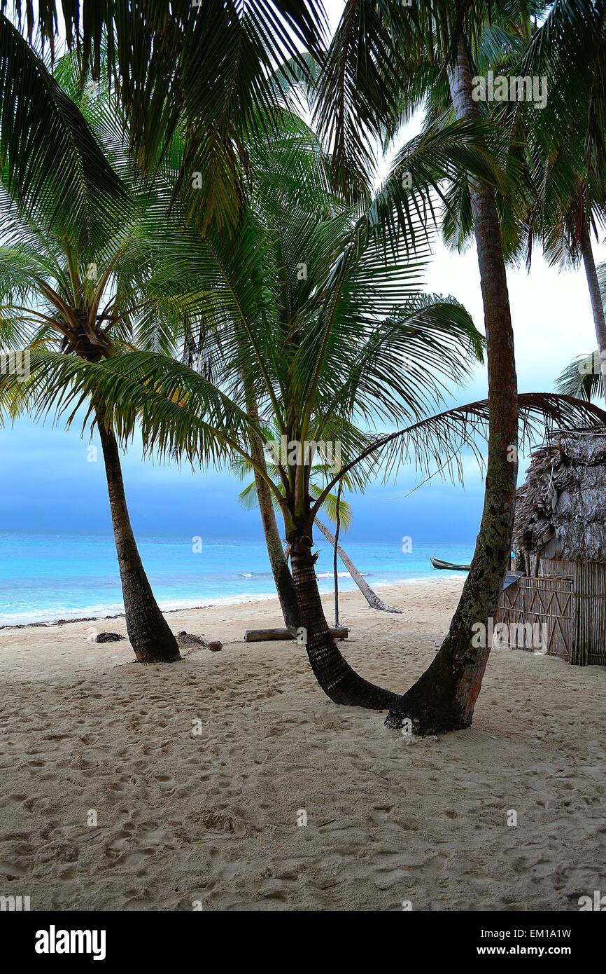 Einer der vielen Inseln auf dem San Blas Archipel Stockfoto