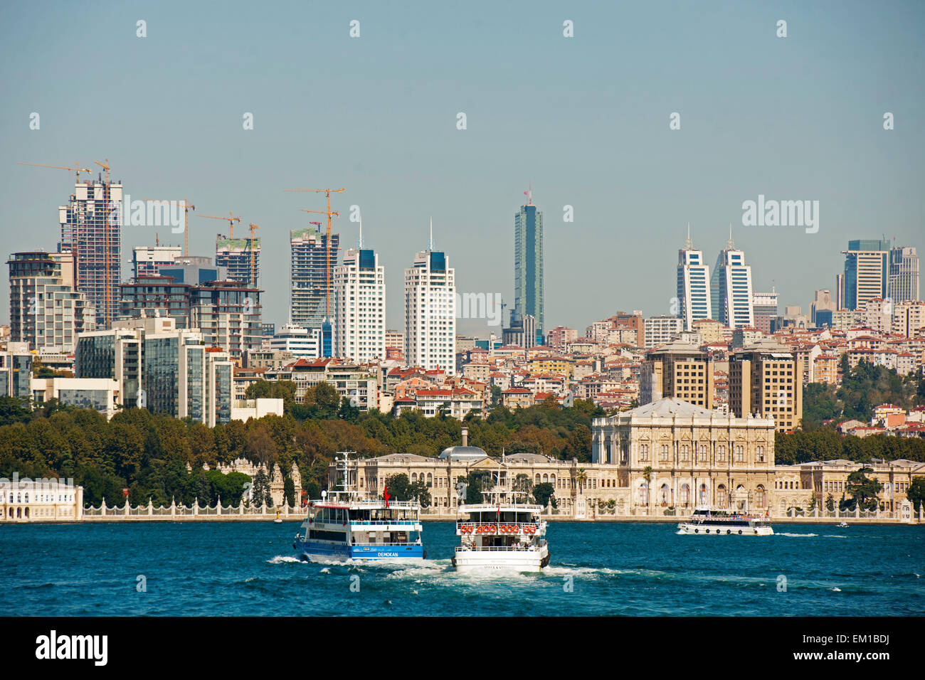 Ägypten, Istanbul, Besiktas, der Dolmabahçe-Palast Oder Dolmabahce Sarayi (Palast der Aufgeschütteten Gärten) so bin Europäisch Stockfoto
