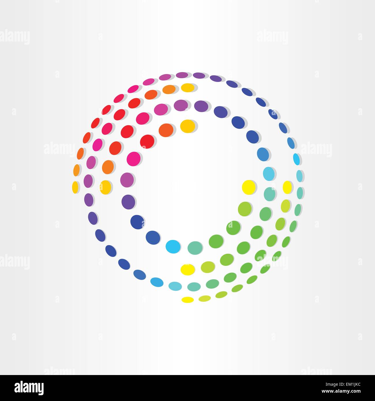 abstrakte Farbe Hintergrund mit Kreise und Ellipsen Dot-Hintergrund Stock Vektor