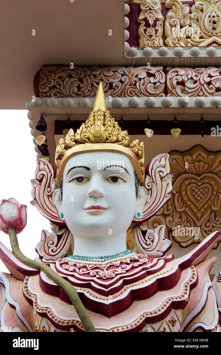 Detail aus Dhamikarama birmanischen Tempel in Penang, Malaysia Stockfoto