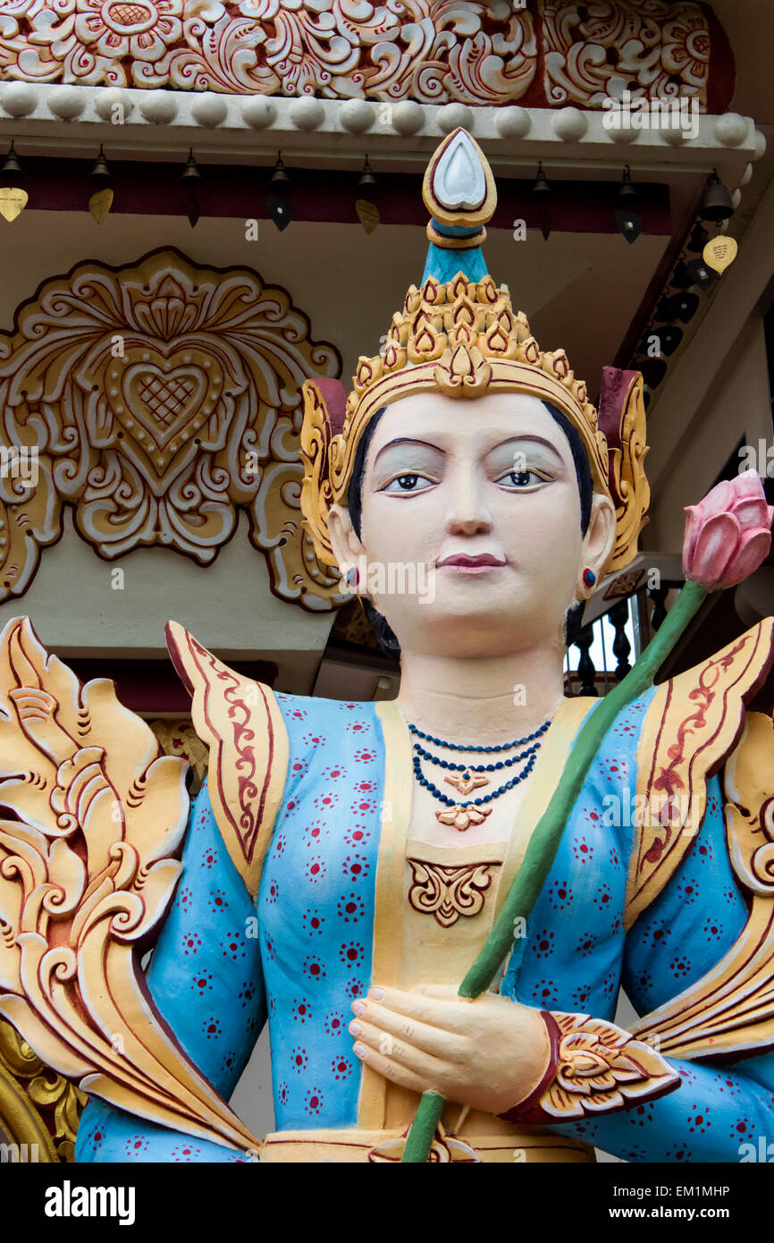 Detail aus Dhamikarama birmanischen Tempel in Penang, Malaysia Stockfoto