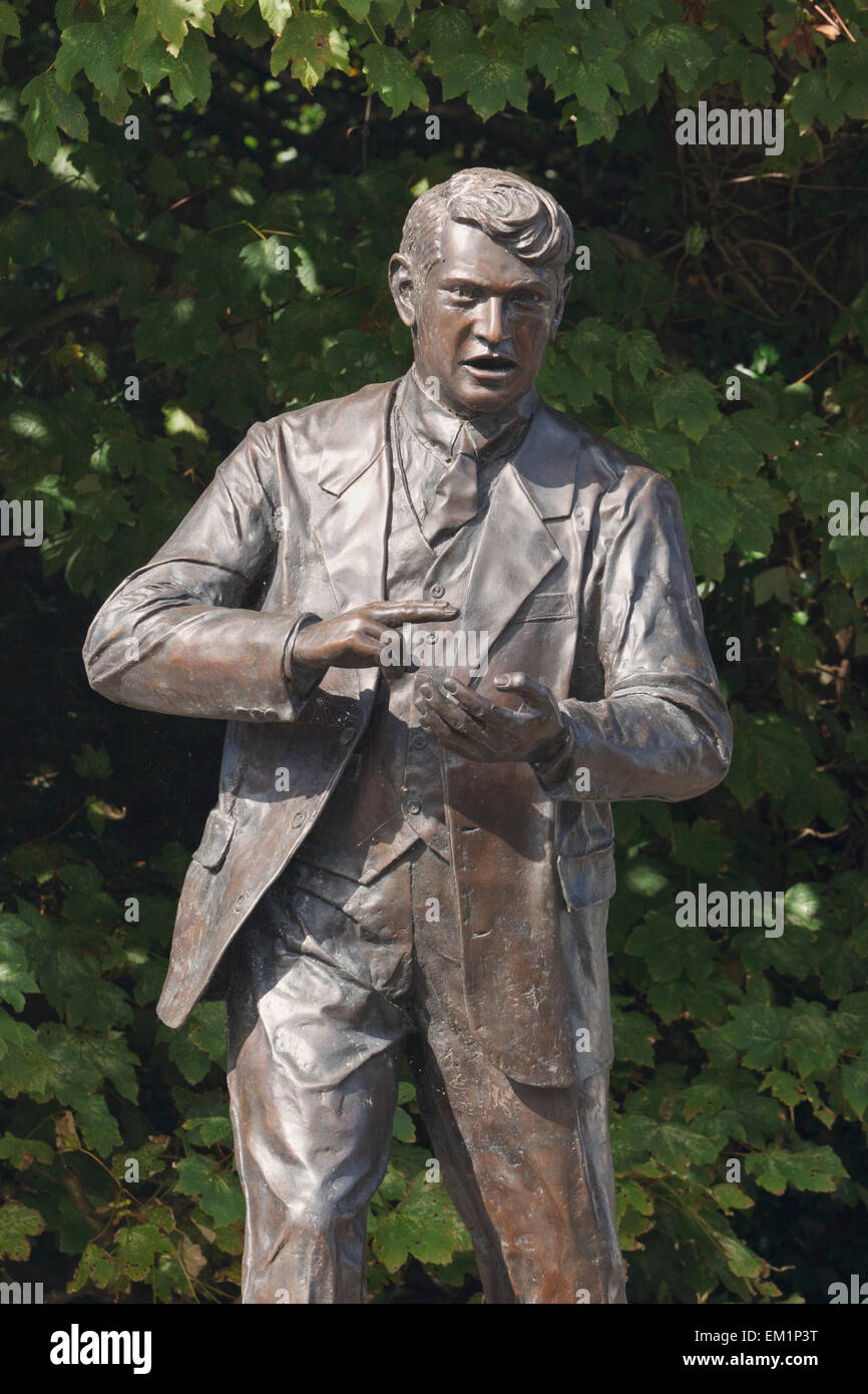 Statue von Michael Collins und irischen Revolutionsführers; Clonakilty-County Cork-Irland Stockfoto