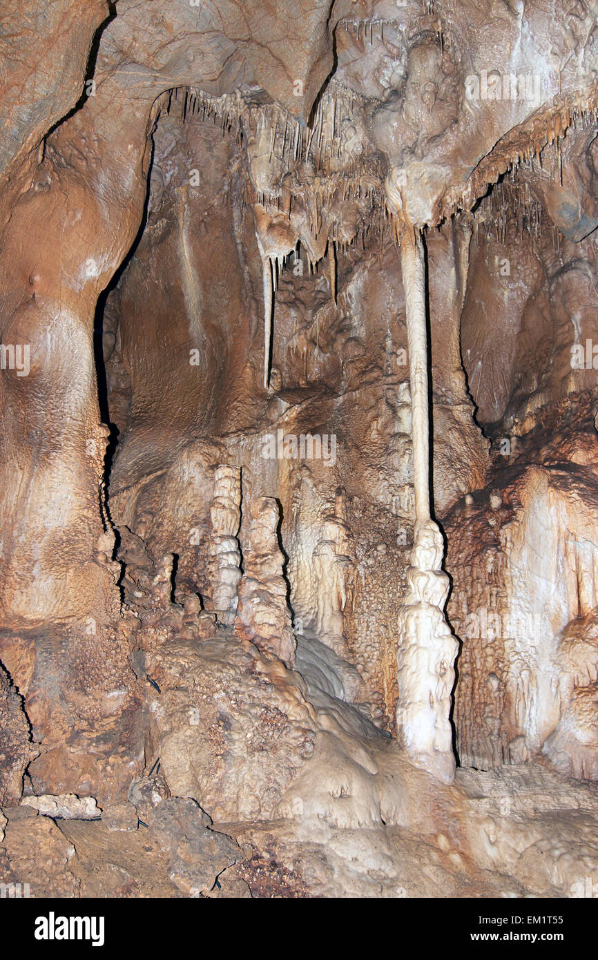 Javoricko-Tropfsteinhöhlen Stockfoto