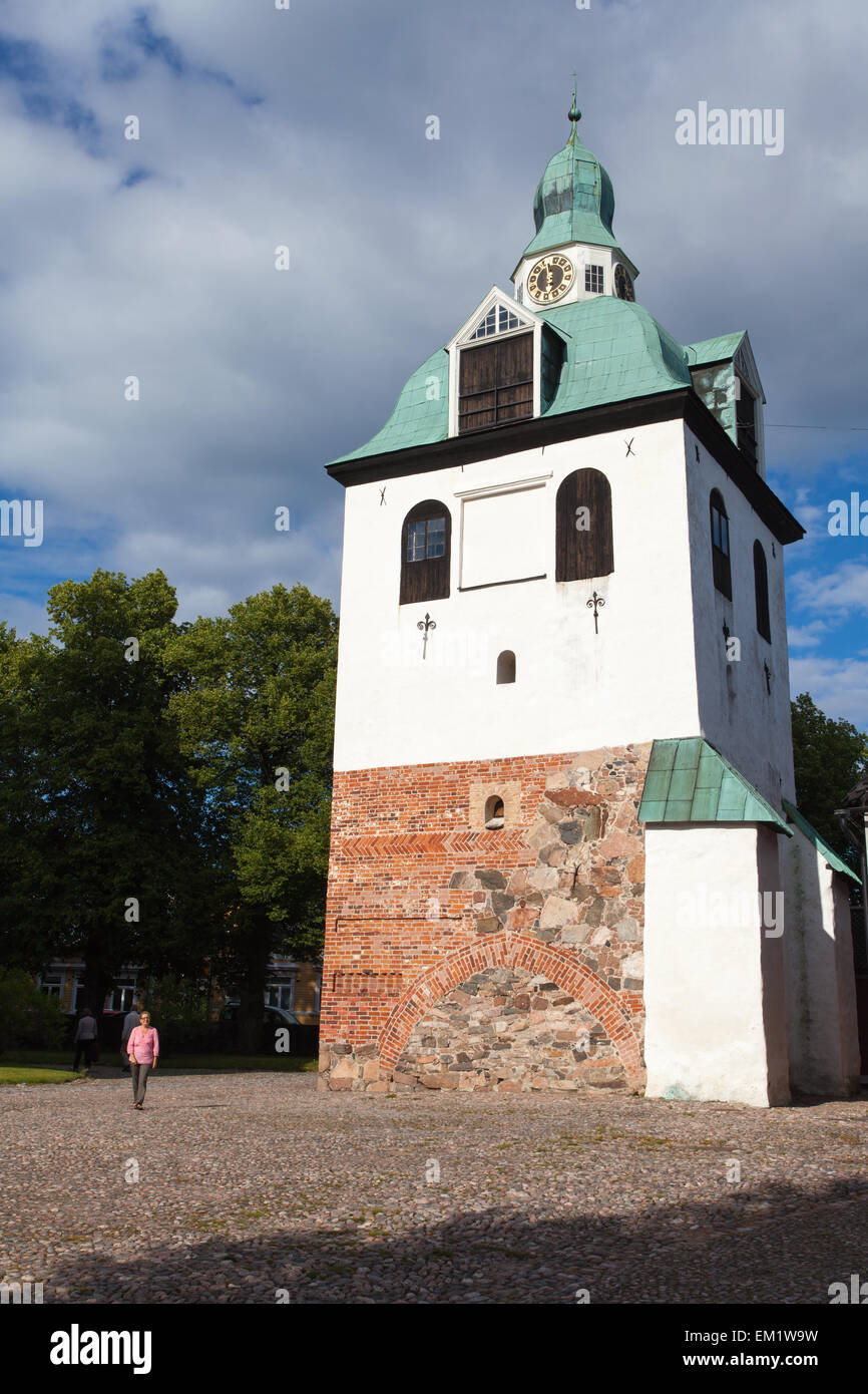 Porvoo Kathedrale Glockenturm Stockfoto