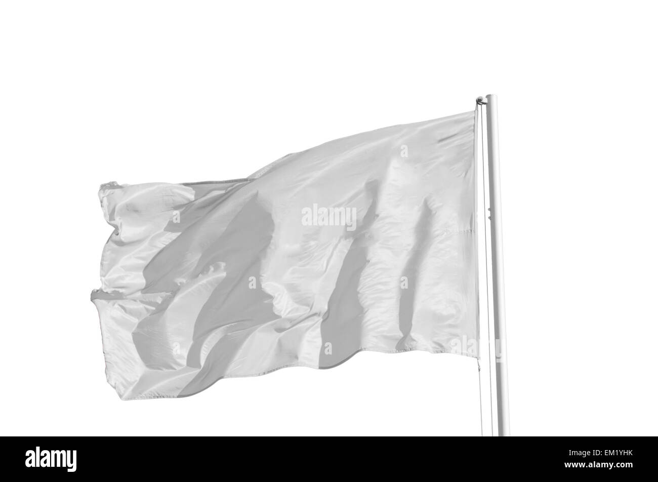 Weiße Fahne Stockfoto