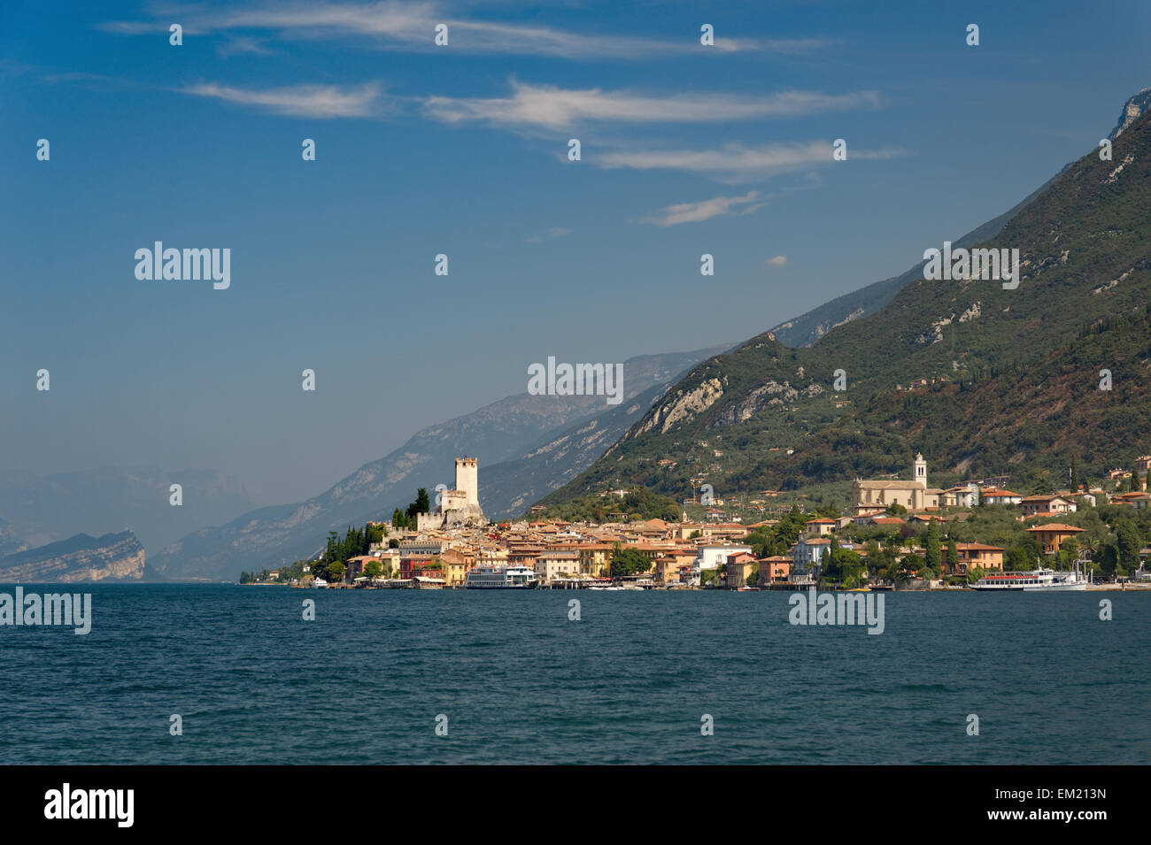 Malcesine, Gardasee, Italien (Landschaftsversion) Stockfoto