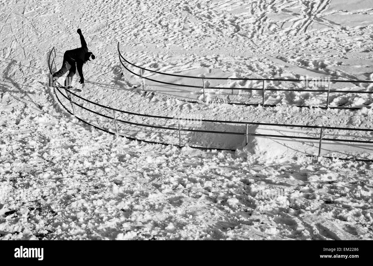 Snowboarder Stockfoto