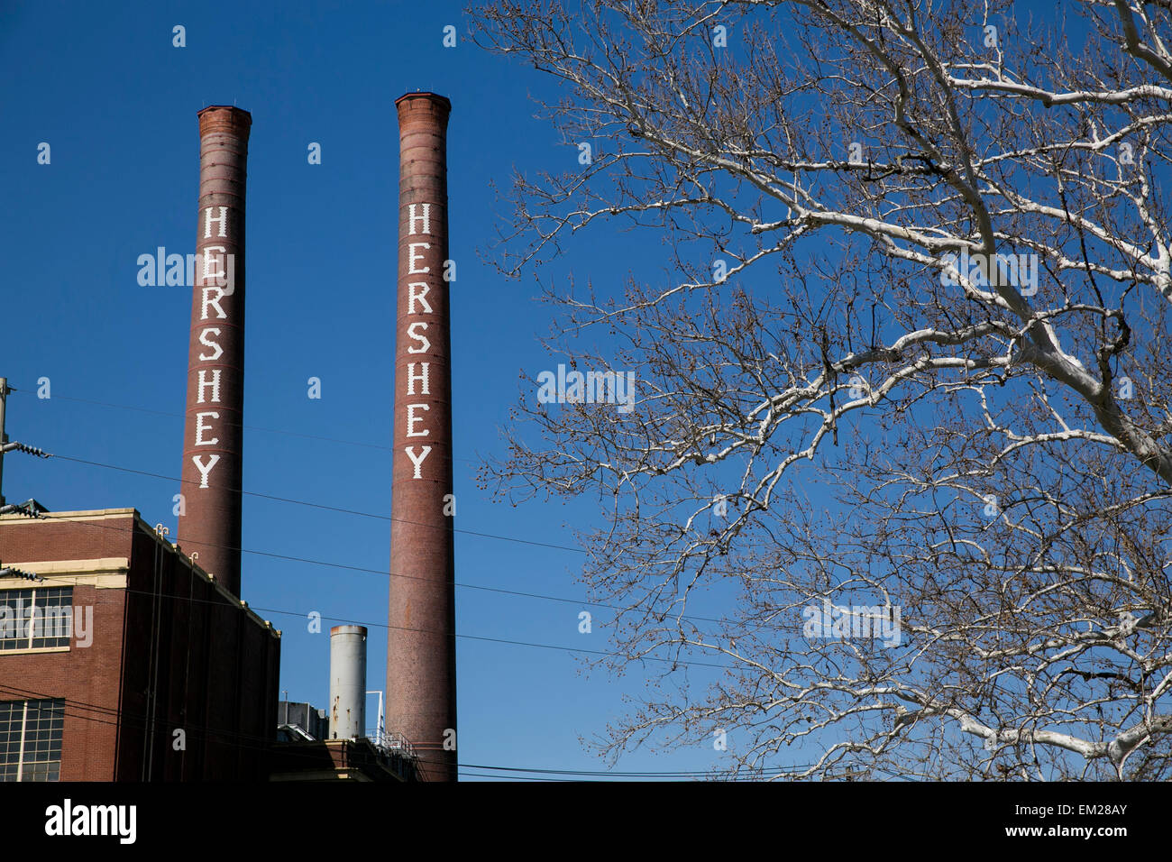 Ein Blick Auf Die Ursprüngliche Hershey Schokoladenfabrik In Hershey,  Pennsylvania Stockfotografie - Alamy
