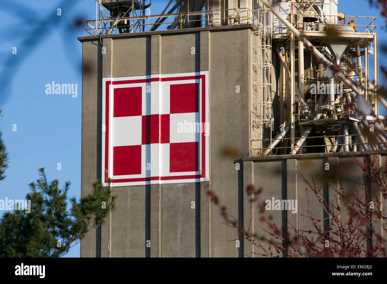 Ein Logo-Zeichen außerhalb einer Einrichtung von Purina Animal Nutrition LLC, eine Tochtergesellschaft von Land O' Lakes, Inc., in Lancaster, Pen besetzt Stockfoto