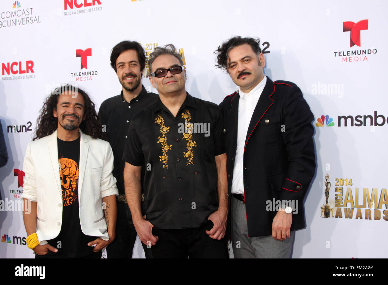 2014 NCLR ALMA Awards - Ankünfte mit: Cafe Tacvba wo: Pasadena, Kalifornien, Vereinigte Staaten, wann: 11. Oktober 2014 Stockfoto