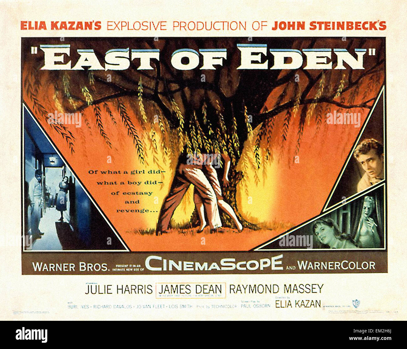 Jenseits von Eden - Filmplakat Stockfoto