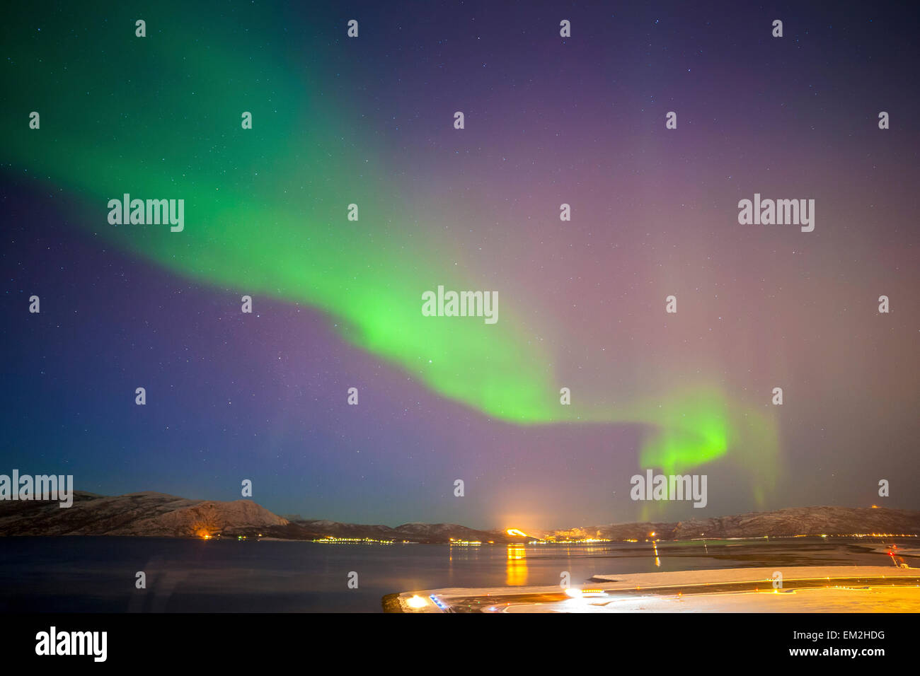 Aurora Borealis (Polar Polarlichter), nördliche Hemisphäre Stockfoto