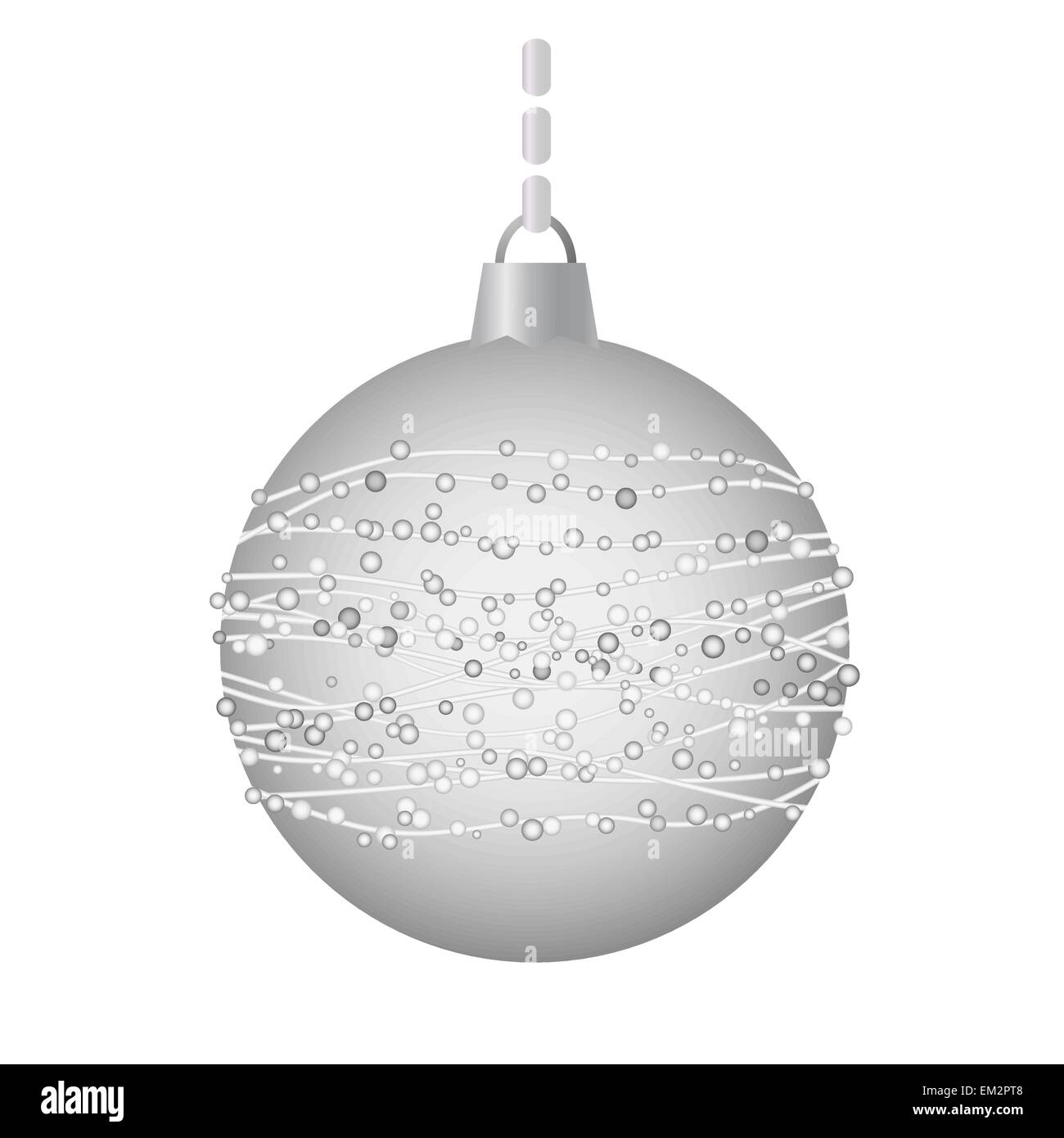 Vektor-Illustration - Weihnachtsdekoration - Weihnachtskugel Stock Vektor