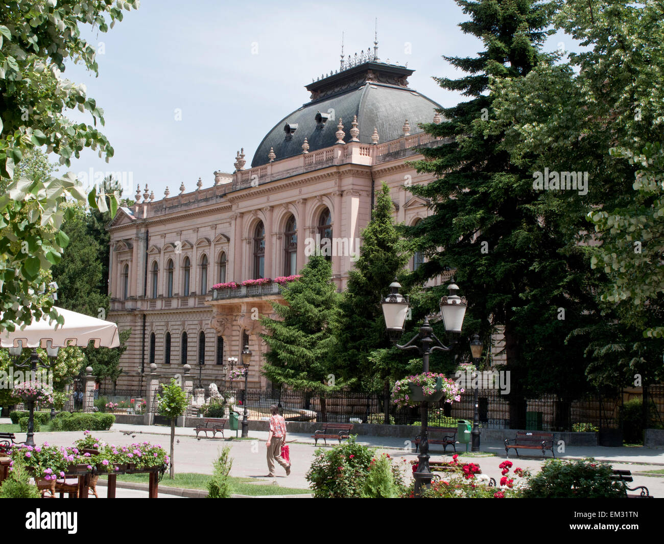 Karlowitzi Palast des Erzbischofs auf Patriarc Hof in Novi Sad in Serbien Stockfoto