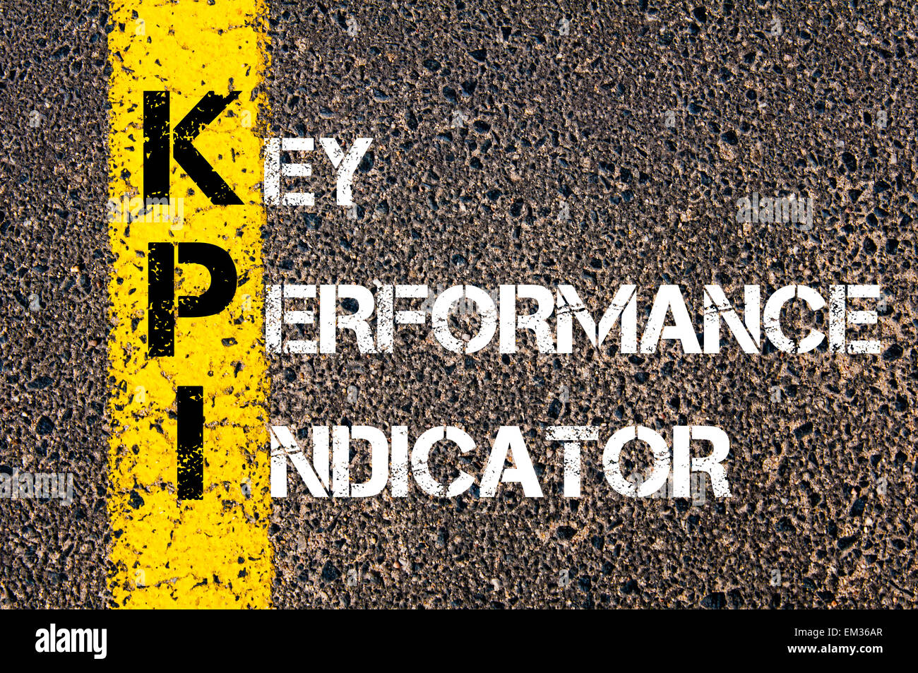 Das Akronym KPI - Key Performance Indicator. Stockfoto