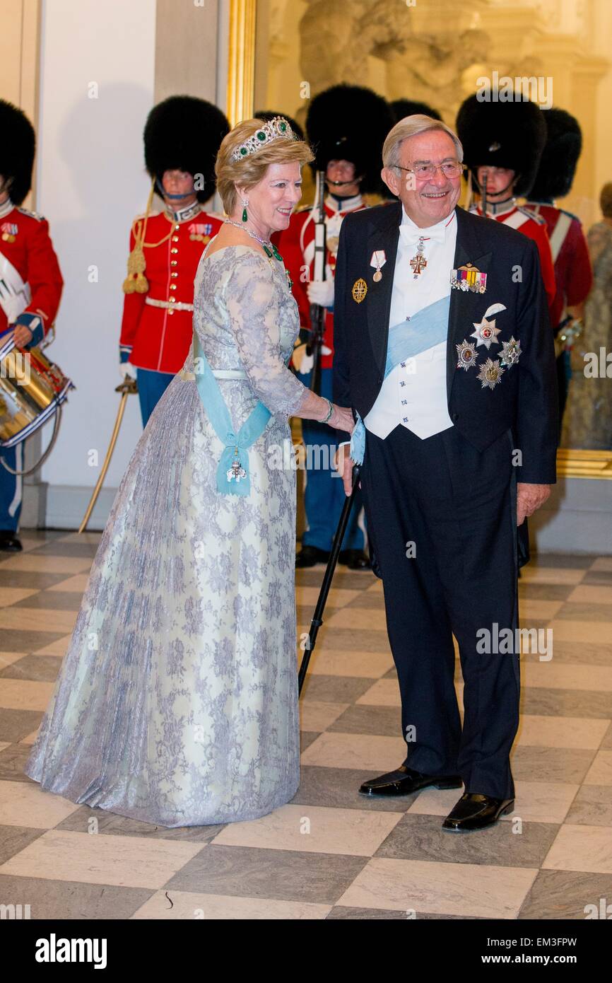 Kopenhagen, Dänemark. 15. April 2015. König Constantine und Königin