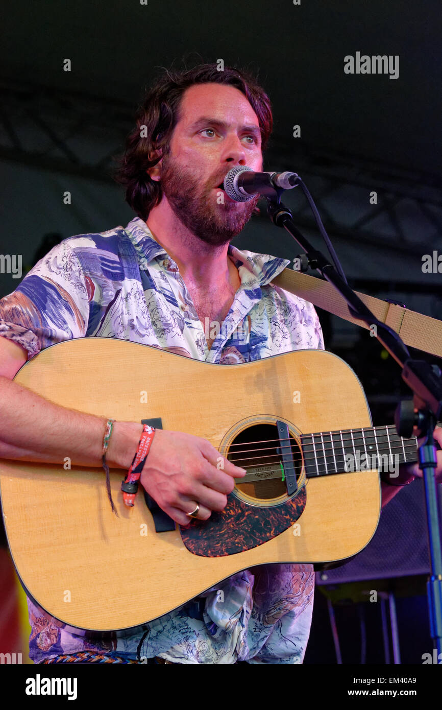 Tunng, Radio 3 Bühne, Womad World Music Festival 2014, England, UK. Stockfoto