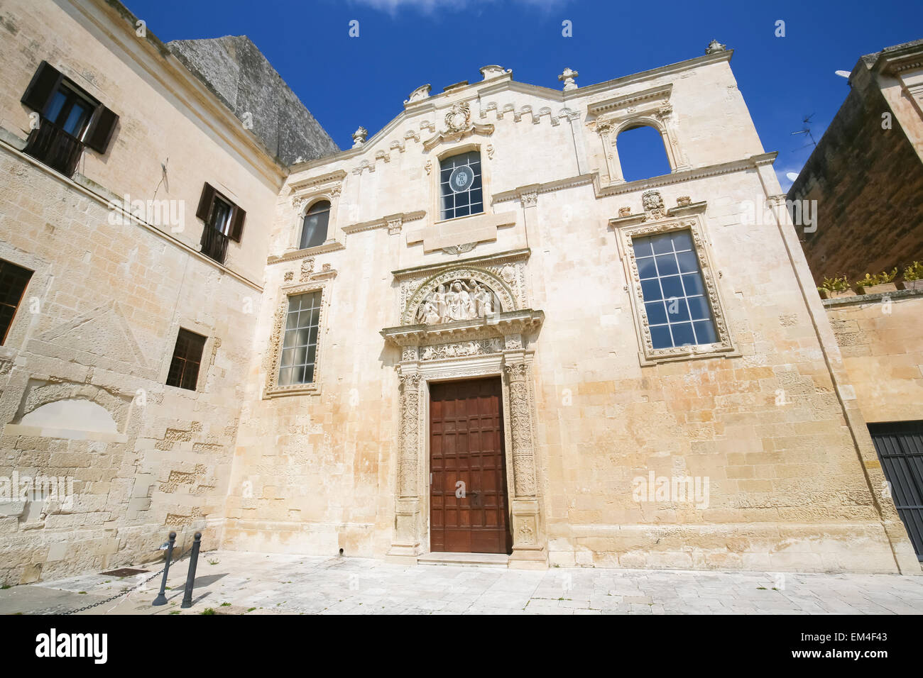 Kirche Santa Maria Degli Angeli, gegründet im Jahre 1524, die historische Stadt Lecce, Apulien, Italien Stockfoto