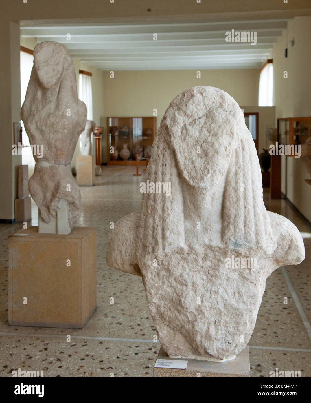 Griechenland, Kykladen, Santorini, Inselhauptstadt Fira, Archäologisches Museum Stockfoto